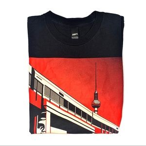 🔘OBEY Berlin Tower Rent This Space Large T Shirt